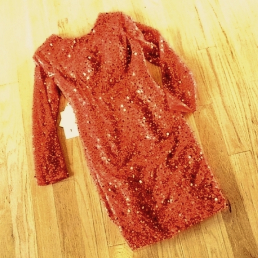 Mingda's Dress Red Sequin Dress - Picture 5 of 6